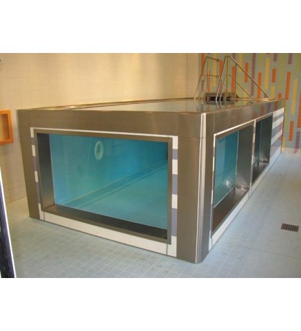 Модульный бассейн из нержавеющей стали для реабилитации в воде