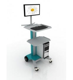 Тележка медицинская для системного блока, монитора и принтера 103-002  