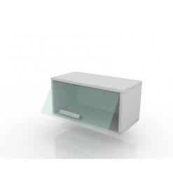 Медицинский навесной шкаф с дверцами, полками (стекло) 104-002-2 С