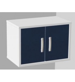 Медицинский навесной шкаф с дверцами, полками (глухие дверцы) 104-002-1