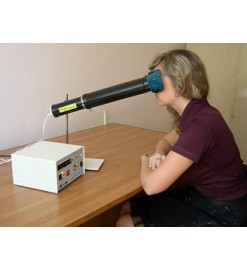 Аппарат лечения зрения - приставка РУБИН к аппарату АМО-АТОС для воздействия спекл-полем красного спектра.